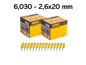 Kit de Maquina de pregar / Pregadora de Betão XR18V DCN890P2  + 6.030 Pregos 20mm DEWALT