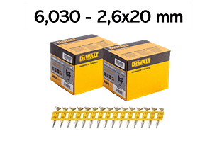 Kit de Maquina de pregar / Pregadora de Betão XR18V DCN890P2  + 6.030 Pregos 20mm DEWALT
