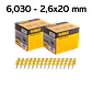 Kit de Maquina de pregar / Pregadora de Betão XR18V DCN890P2  + 6.030 Pregos 20mm DEWALT - Miniatura 2
