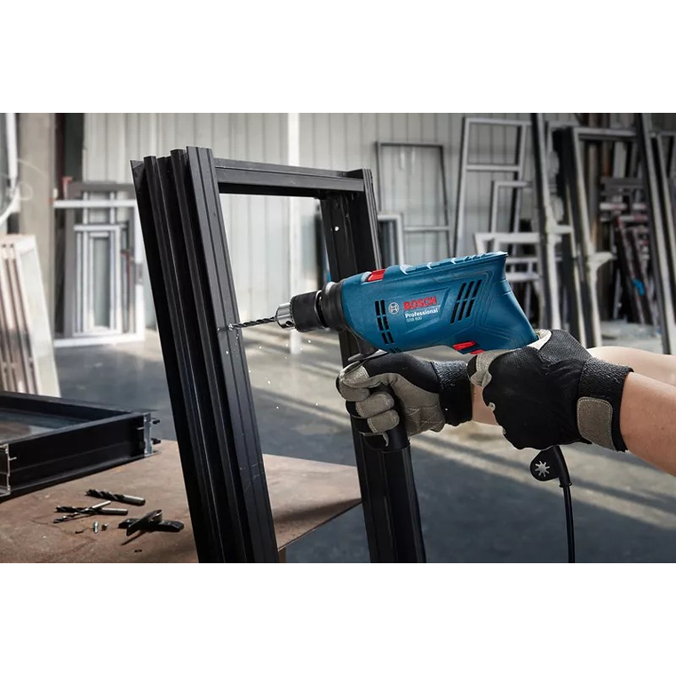 Berbequim com percussão GSB 600 BOSCH 5