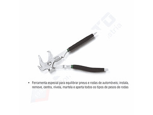 Alicate para pesos de equilibragem de rodas com mola invisível - TOPTUL