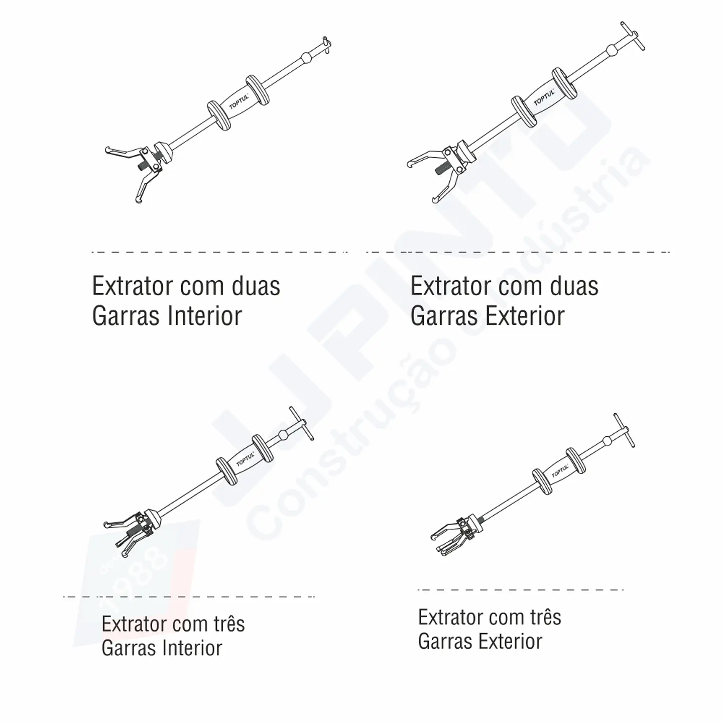 Kit Extractor Semi-Eixo TOPTUL 2