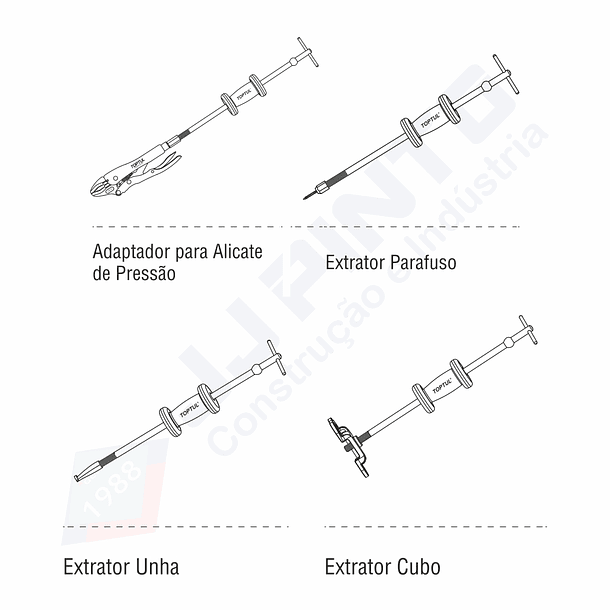 Kit Extractor Semi-Eixo TOPTUL 3