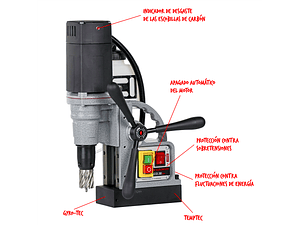 Berbequim com Base Magnética até 30mm 220V ECO30S+ EUROBOOR