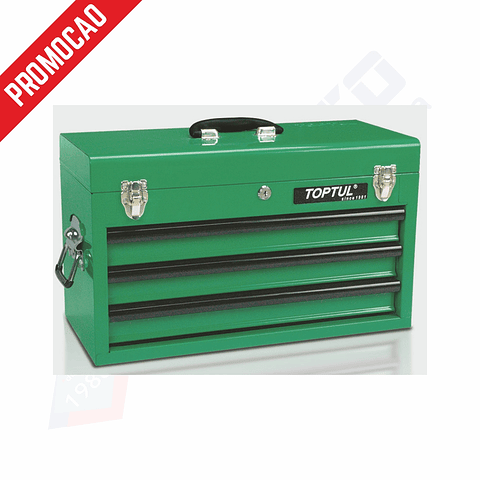 Caixa de ferramenta metálica 3 gavetas (99 peças) TOPTUL