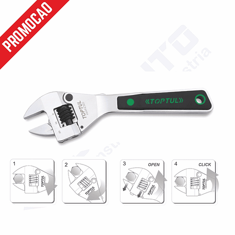 Chave inglesa com função roquete - TOPTUL