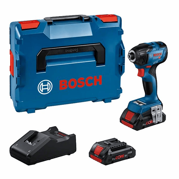 Aparafusadora de Impacto sem fio GDR 18V-210 C + 2 Baterias ProCORE18V 4.0Ah BOSCH 1