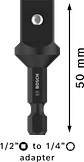 Adaptador 1/4'' para chaves de caixa de 1/2'' BOSCH - Thumbnail 3