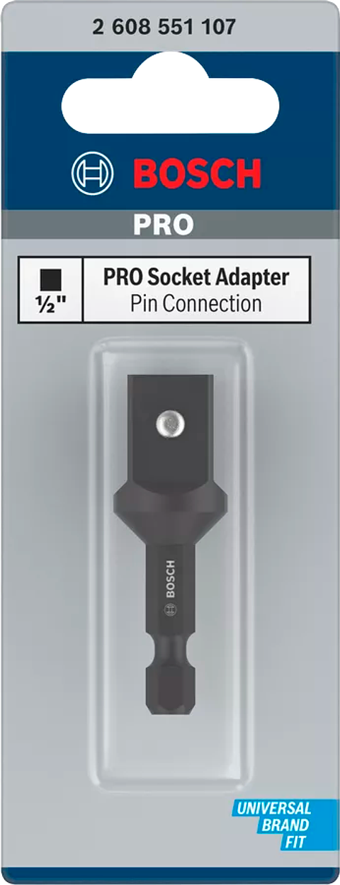 Adaptador 1/4'' para chaves de caixa de 1/2'' BOSCH