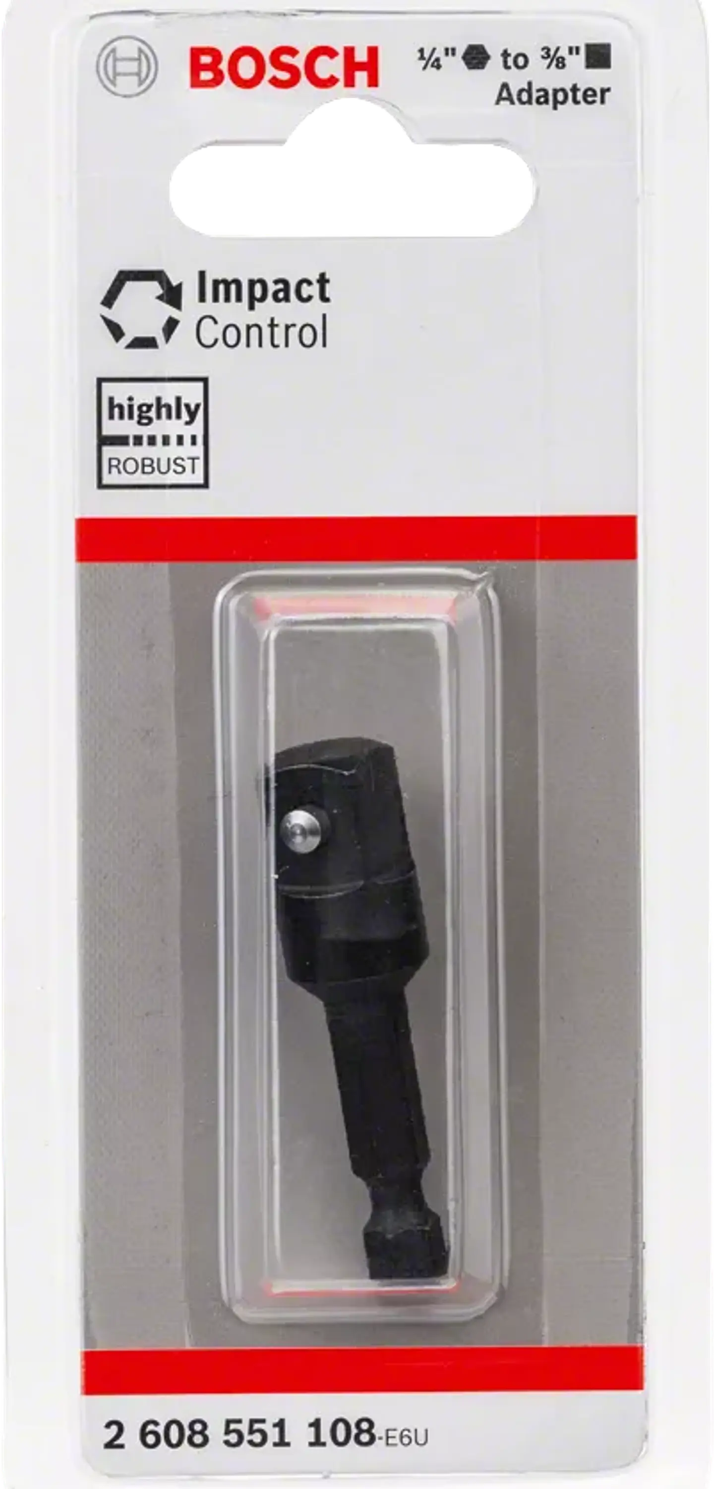 Adaptador 1/4'' para chaves de caixa de 3/8'' BOSCH 2