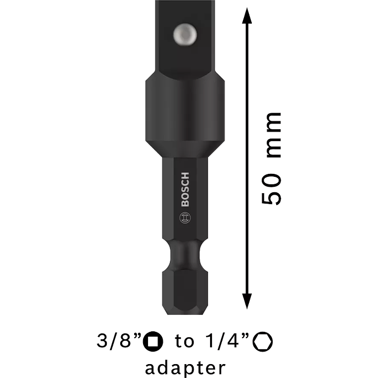 Adaptador 1/4'' para chaves de caixa de 3/8'' BOSCH 3