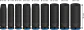 Jogo de Chaves de Impacto Longas 1/4'' com 9 peças BOSCH - Thumbnail 2