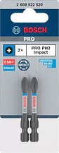 Ponta de aparafusar de impacto PH2 x 55 mm (2 Un.) BOSCH - Thumbnail 3