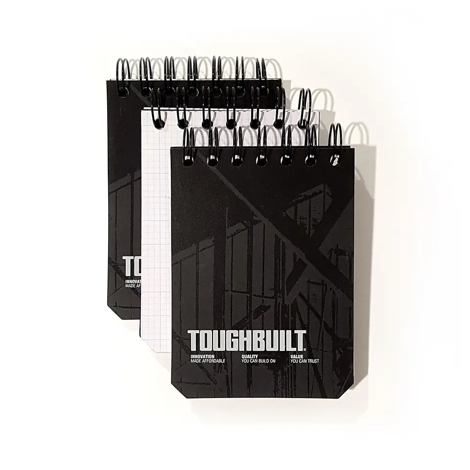 Bloco de Notas quadriculado Pack de 3 (Pequeno) TB-56-S-3 TOUGHBUILT 1