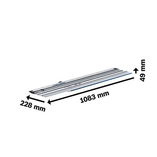 Calha de guia para cortes angulares FSN 740 X BOSCH 2