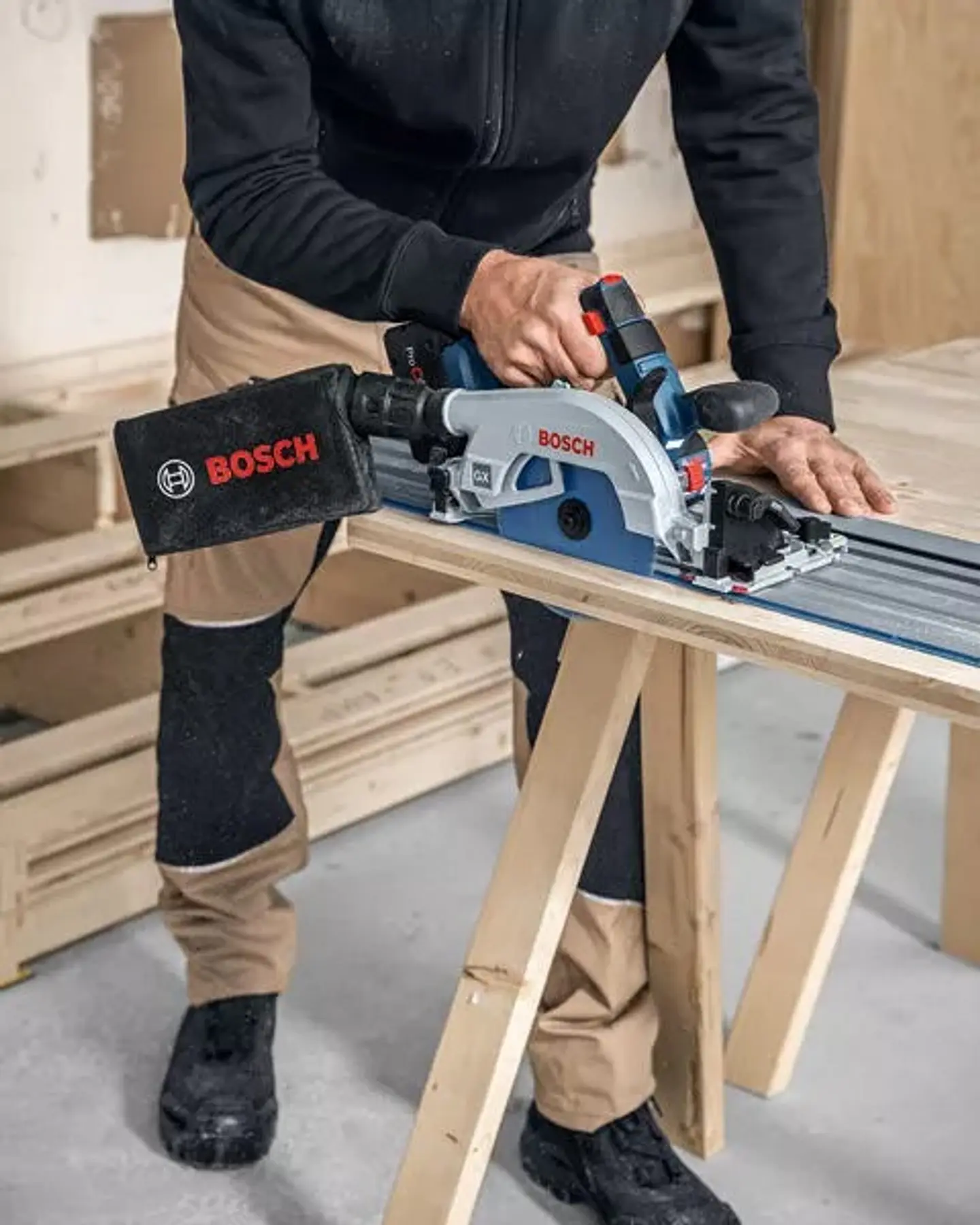 Serra circular sem fio GKS 18V-57-2 GX + Mala L-BOXX 238 BOSCH 3