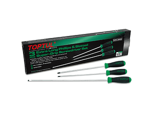 Jogo de Chaves de Fenda e Phillips Extra Longa 3 Pc GAAE0305 TOPTUL