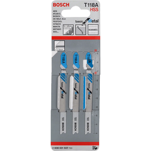 Lamina de Serra Vertical T 118 A BASIC FOR METAL BOSCH 2