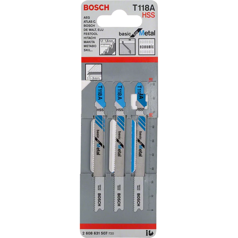 Lamina de Serra Vertical T 118 A BASIC FOR METAL BOSCH 2