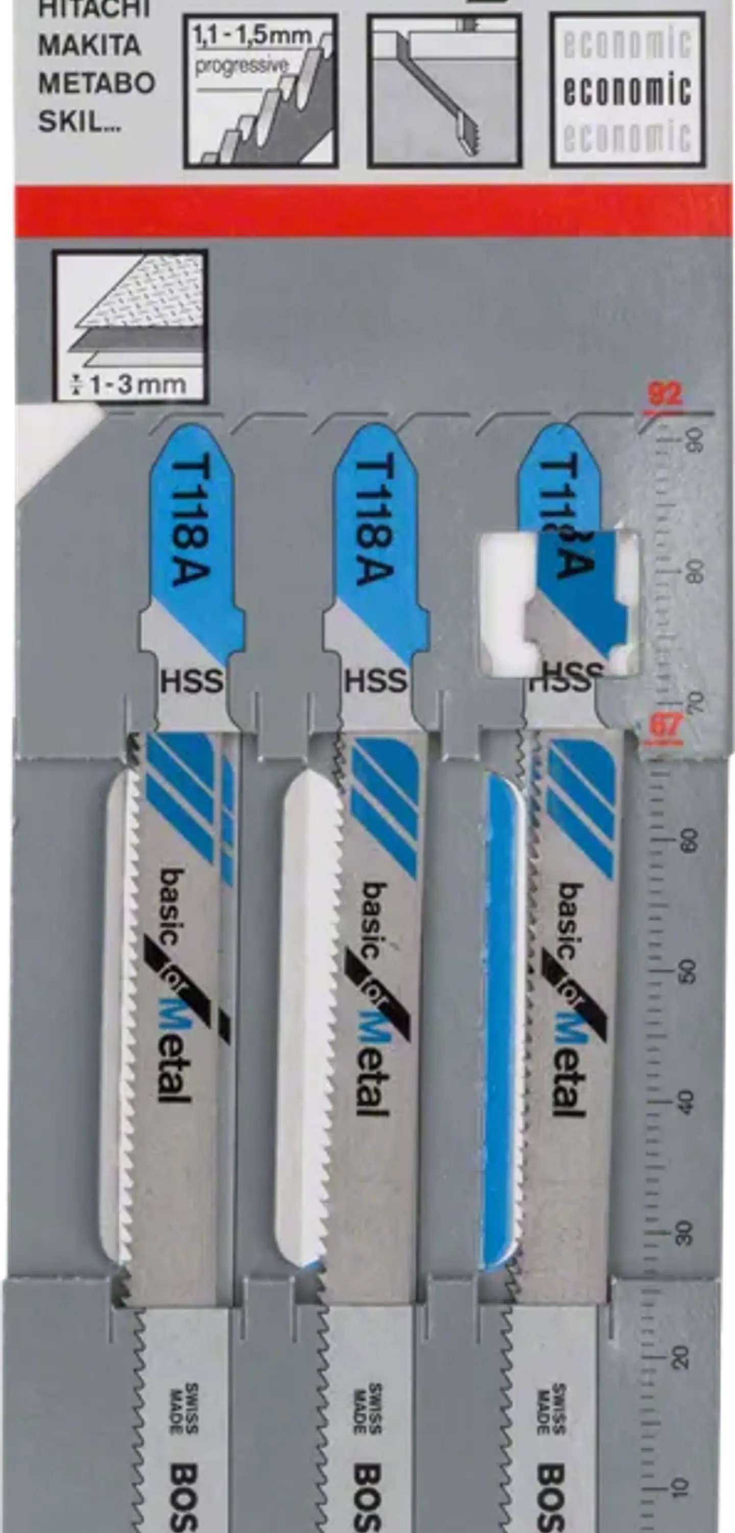 Lamina de Serra Vertical T 118 A BASIC FOR METAL BOSCH 2