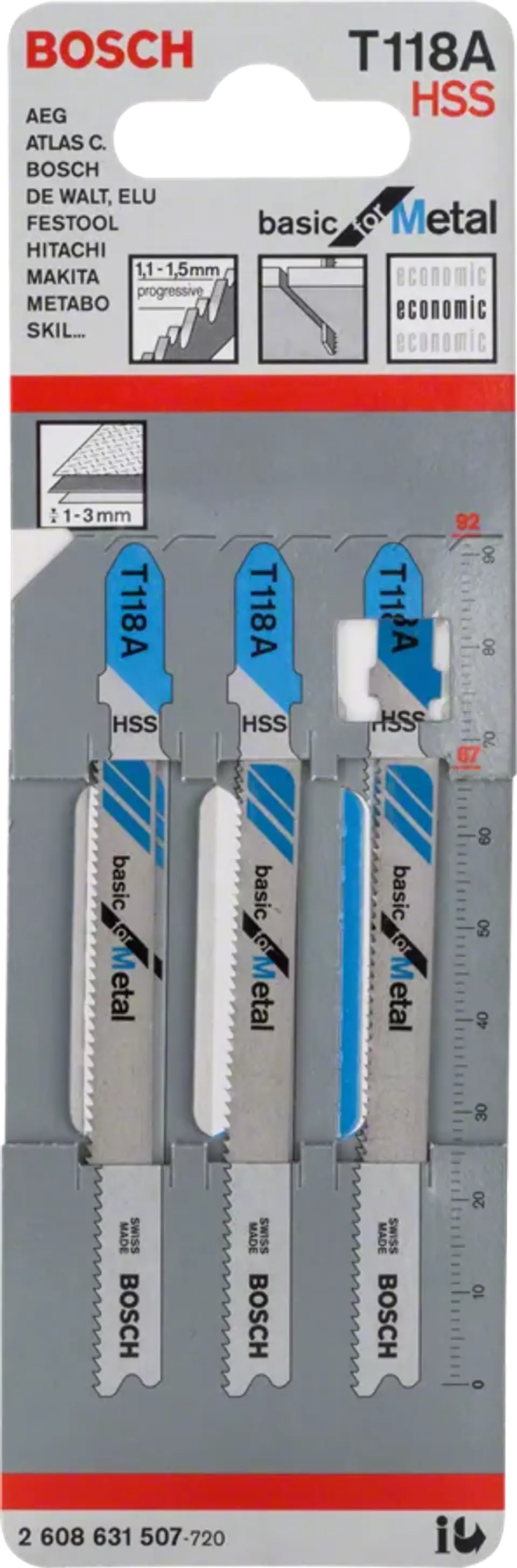 Lamina de Serra Vertical T 118 A BASIC FOR METAL BOSCH 2