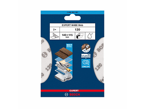 Folha de lixa manual 115 x 140 mm EXPERT W480 (2 Un.) BOSCH
