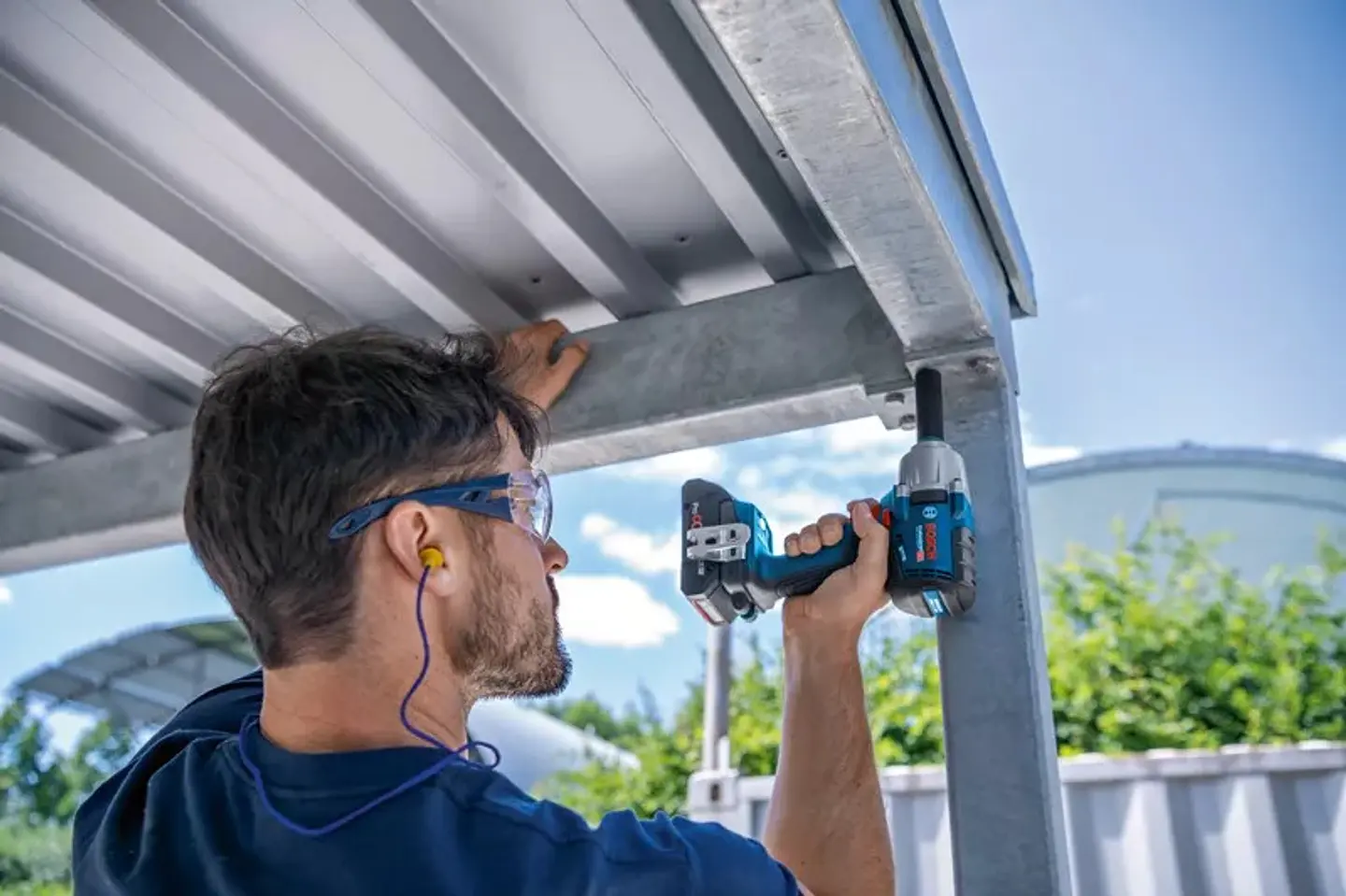 Aparafusadora de impacto sem fio GDS 18V-450 HC + 2x ProCORE18V 4.0Ah BOSCH 3