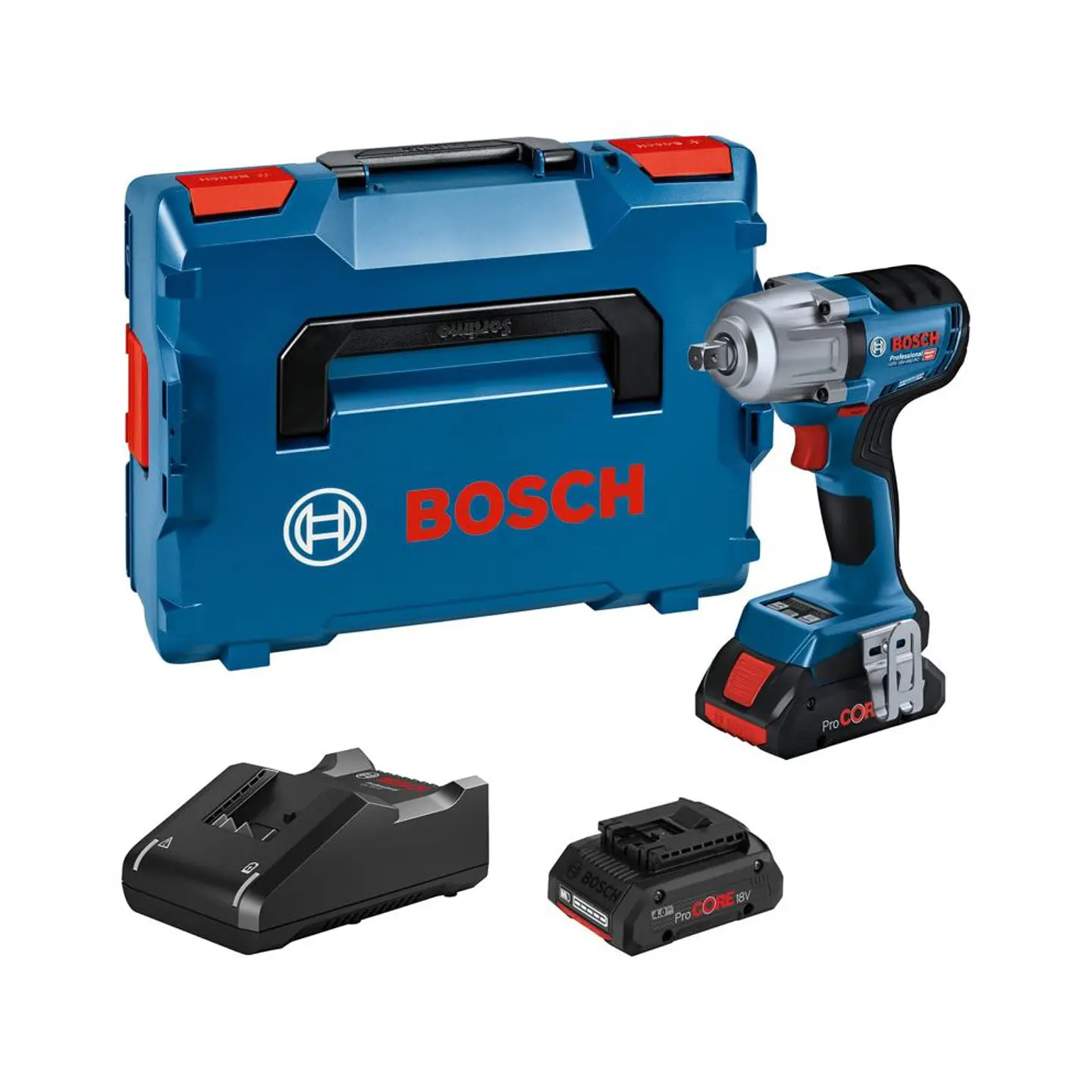 Aparafusadora de impacto sem fio GDS 18V-450 PC + 2x ProCORE18V 4.0Ah BOSCH 1