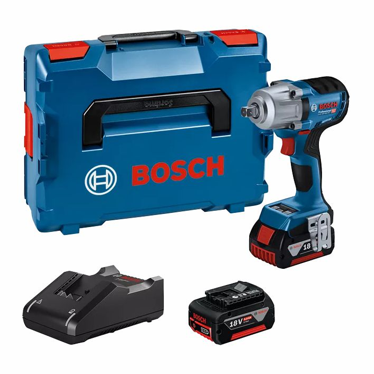 Aparafusadora de impacto sem fio GDS 18V-450 PC + 2x Baterias 18V 5.0Ah BOSCH 1