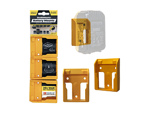 Suporte para Baterias Dewalt XR18V e Flexvolt  BM-DW20-YLW-6 STEALTHMOUNTS (6 Uni.)