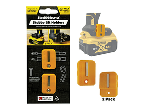 Suporte para Aparafusadoras de Bits Dewalt XR18V BM-DW-S-YLW-2 STEALTHMOUNTS (2 Uni.)