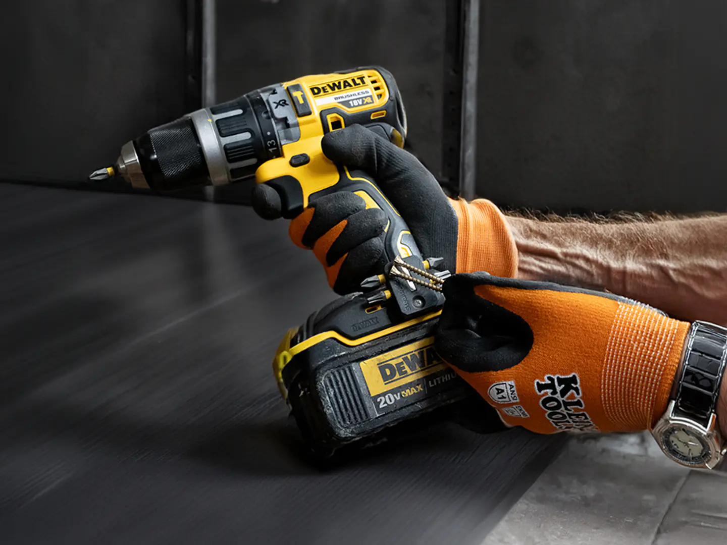 Suporte para Aparafusadoras de Bits Dewalt XR18V BM-DW-S-YLW-2 STEALTHMOUNTS (2 Uni.) 2