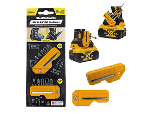Suporte para Aparafusadoras de Bits 45°/90° Dewalt XR18V BH-DW-4590-YLW STEALTHMOUNTS (2 Uni.)