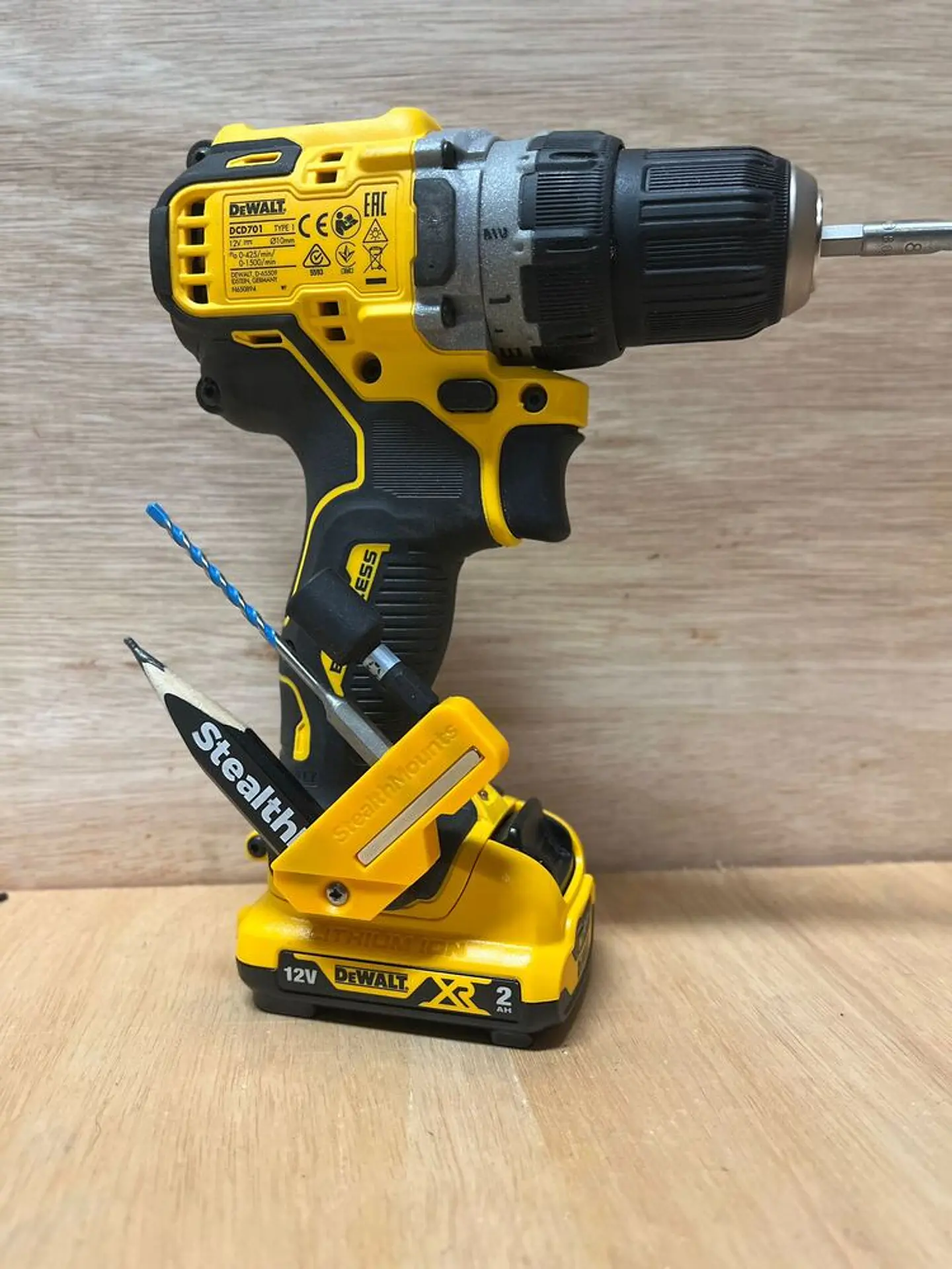 Suporte para Aparafusadoras de Bits 45°/90° Dewalt XR18V BH-DW-4590-YLW STEALTHMOUNTS (2 Uni.) 2