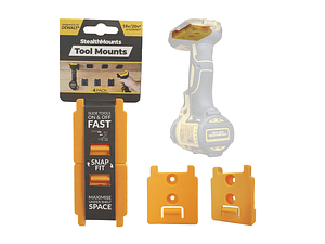 Suporte para Aparafusadoras Dewalt XR18V e Flexvolt TM-DW18-YLW-4LF STEALTHMOUNTS (4 Uni.)