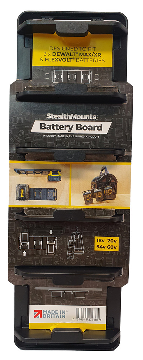 Suporte para Baterias Dewalt XR18V e Flexvolt BD-DW20-1 STEALTHMOUNTS 