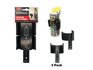 Suporte para Latas de Aerossol OM-CAN-BLK-2LF STEALTHMOUNTS (2 Uni.)