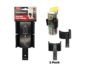 Suporte para Latas de Aerossol OM-CAN-BLK-2LF STEALTHMOUNTS (2 Uni.)