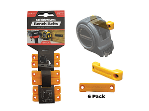 Suporte para Fitas Métricas 32mm BB-YLW-6 STEALTHMOUNTS (6 Uni.)