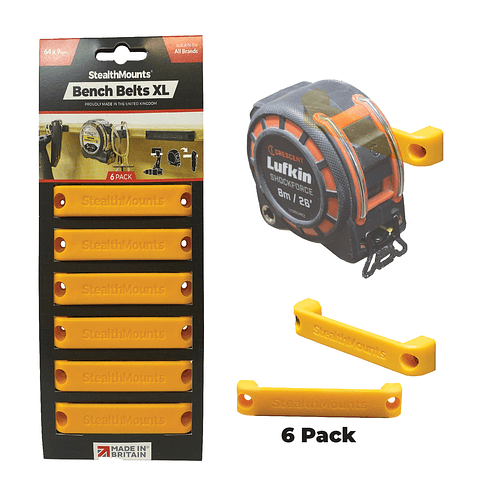 Suporte para Fitas Métricas 65mm BB-XL-YLW-6 STEALTHMOUNTS (6 Uni.)  