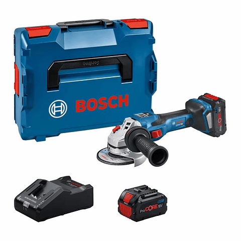 Rebarbadora BITURBO com regulador velocidade GWS 18V-15 SC + 2x ProCORE18V 8.0 Ah BOSCH