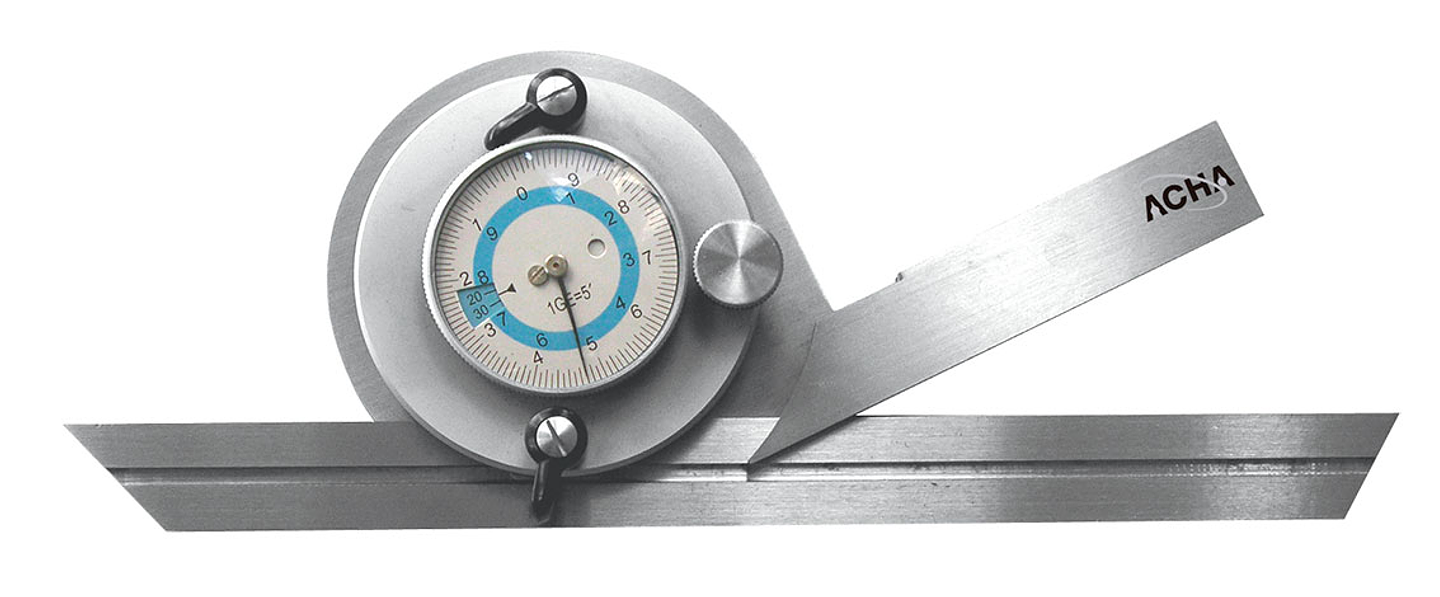 Goniômetro Universais de Precisão de Leitura Direta com Relógio ACHA 1