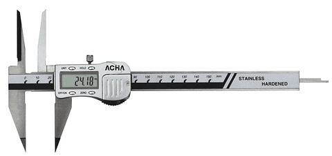 Paquímetro Digital com Bocas Afiadas e Pontas Longas 0-150mm ACHA
