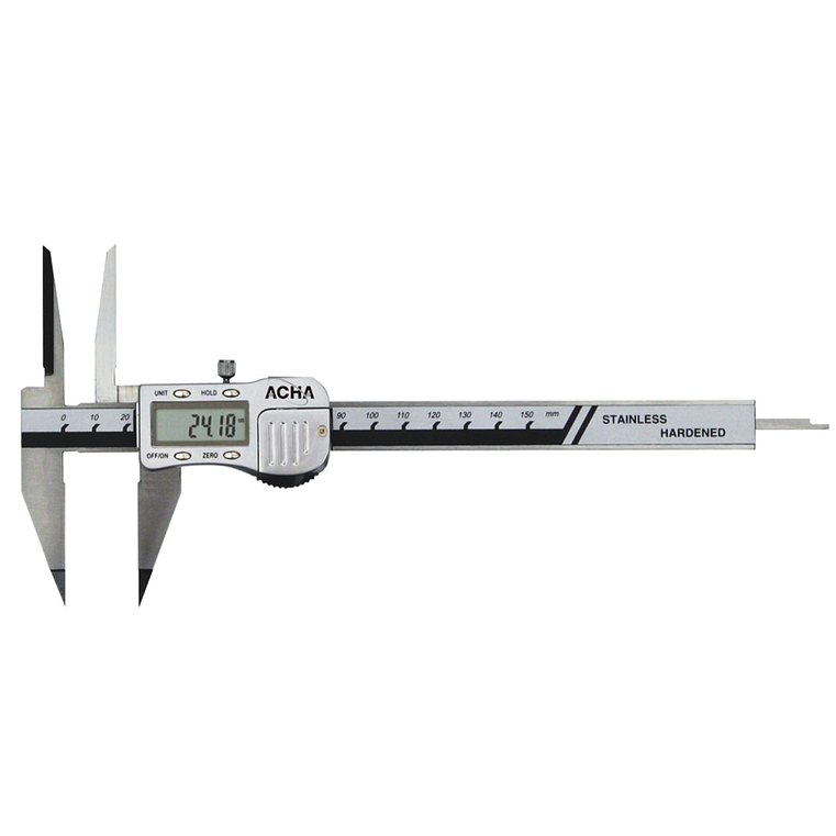 Paquímetro Digital com Bocas Afiadas e Pontas Longas 0-150mm ACHA 1