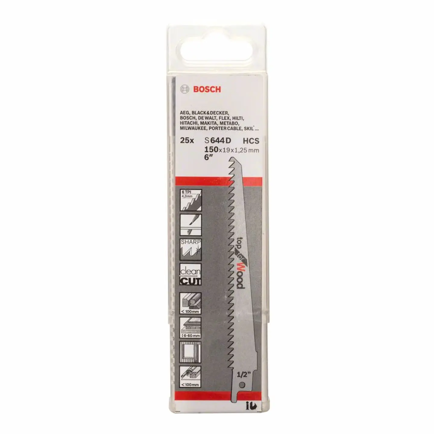 Lâmina de Serra Sabre S 644 D TOP FOR WOOD BOSCH 4