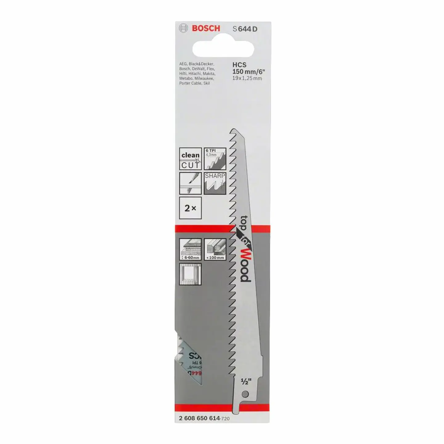 Lâmina de Serra Sabre S 644 D TOP FOR WOOD BOSCH 2