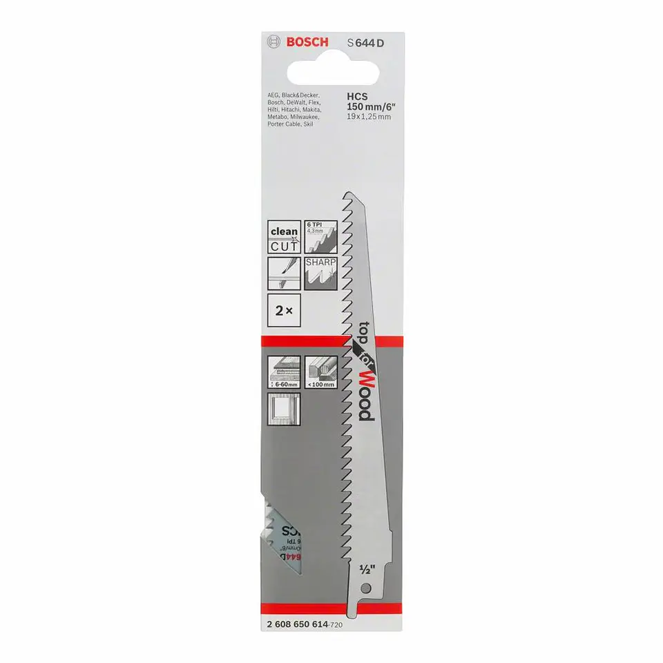 Lâmina de Serra Sabre S 644 D TOP FOR WOOD BOSCH 2