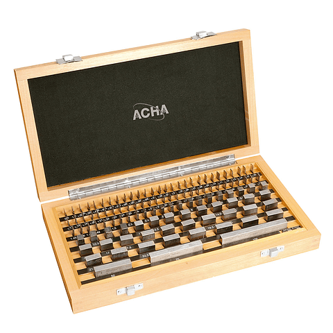 Jogo com 112 Blocos Padrão Especiais em Aço Temperado DIN 891 UNE EN ISO 3650 ACHA