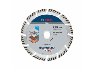 Disco de corte diamante 180mm PRO MULTI MATERIAL BOSCH