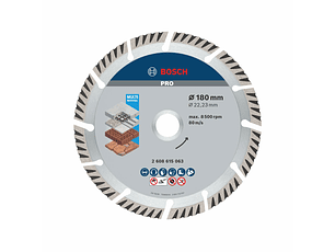 Disco de corte diamante 180mm PRO MULTI MATERIAL BOSCH